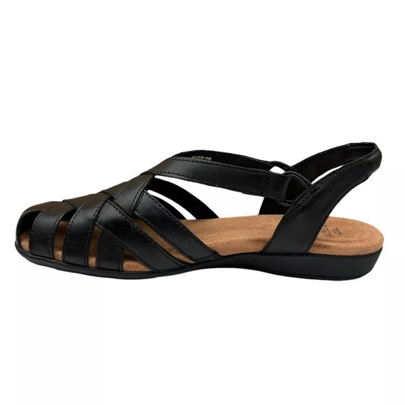 Earth Women’s Berri Closed Toe Sling Back Sandal Sz 8 Black Slip-on Arch support - Picture 4 of 13